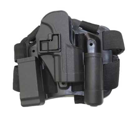 Hardened Plastic Adjustable Thigh Gun Holster for USP 45 With Quick Release