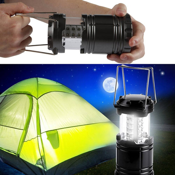A 30 LED Collapsible Lightweight Lantern for Hiking, Camping, Unique Telescopic Design