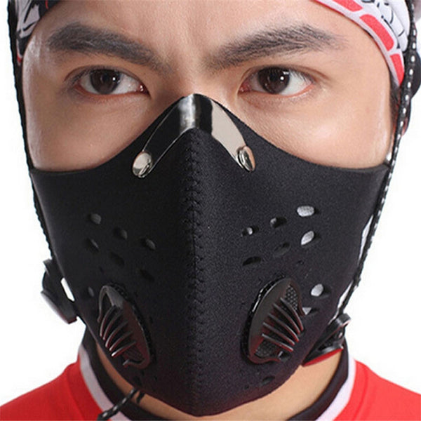 Sports Neoprene Mask With Carbon Anti Dust Protection