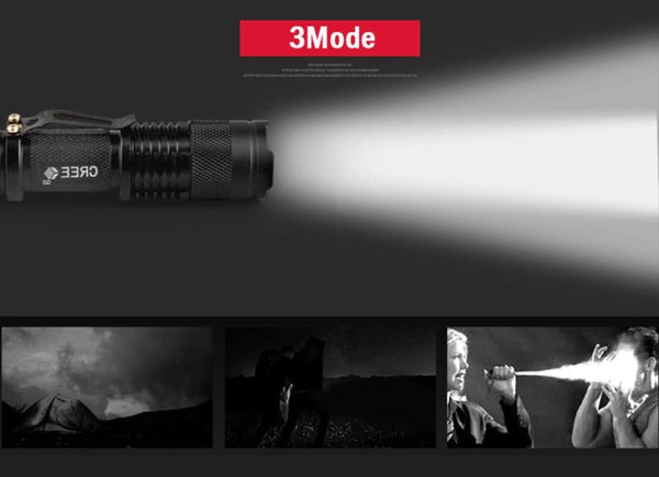 SUPER BRIGHT 2000 LUMENS Adjust Beem Tactical Flashlight that you can carry on Your Belt