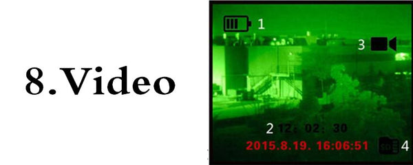 5 x 40 Infrared, Night Vision Telescope, HD, 16 GB Memory Card, Photo Recording