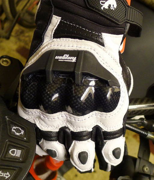 Free Shipping on Our Carbon Fiber Knuckle Protective Leather Gloves