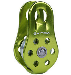 20 KN Rock Climbing Single Sheave Pulley with Fixed Side Plate